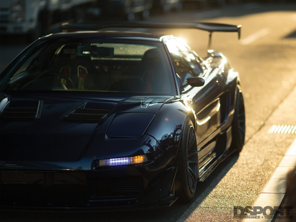 Front of NSX in the sun
