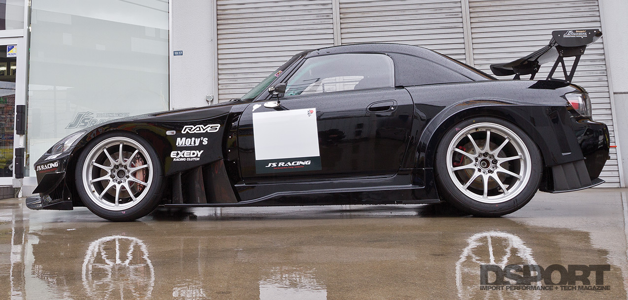Side shot of the J’s Racing S2000