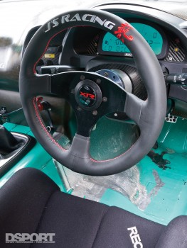 Drivers seat of the J’s Racing S2000