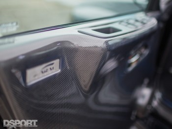 Carbon fiber doors on Tomczek’s Subaru STI