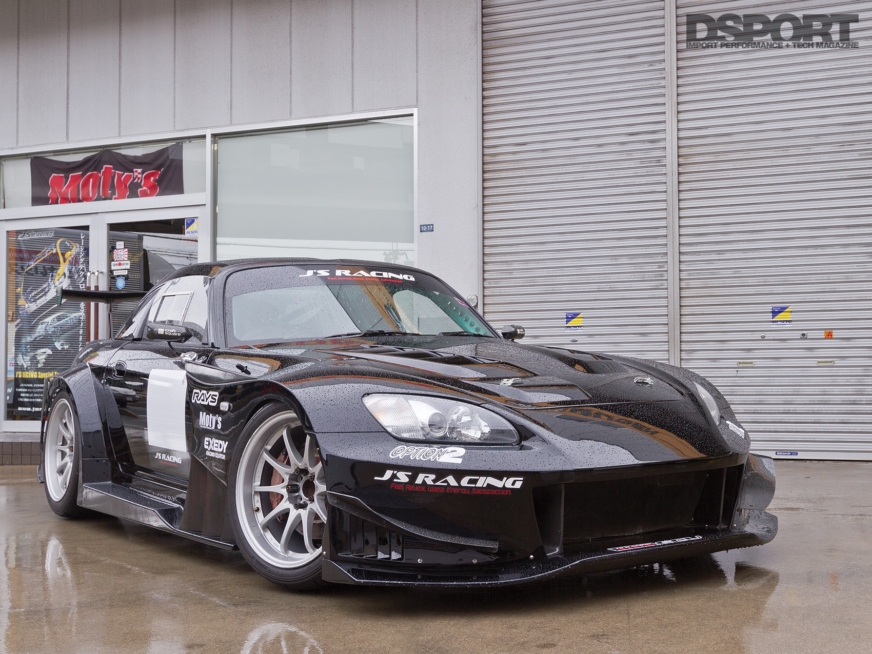 Front view of the J’s Racing S2000.