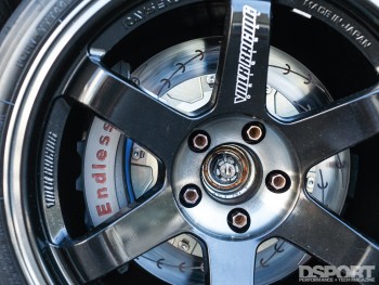 Volk Racing wheels on the Garage G-Force Mitsubishi EVO IX