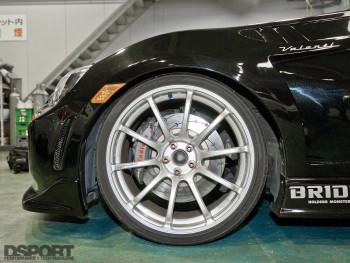 Wheel and tire on the Top Fuel FT-86