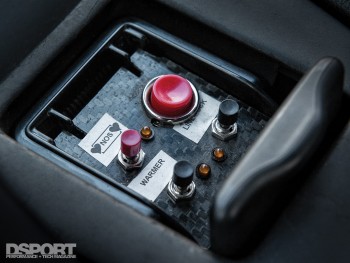 NOS trigger inside the 1,307 WHP Street Toyota Supra