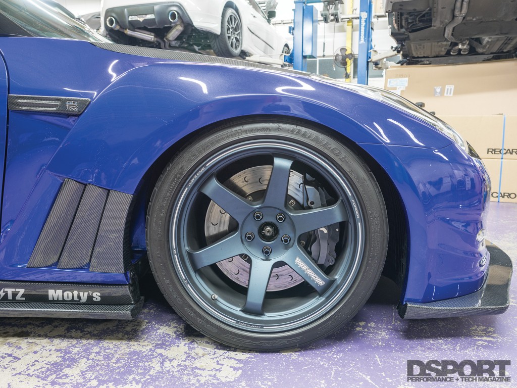 Volks Racing wheels on the Phoenix's Power Nissan R35 GT-R