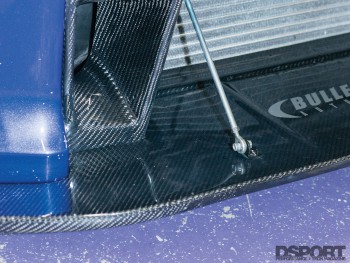 Carbon fiber splitter on the Phoenix's Power Nissan R35 GT-R
