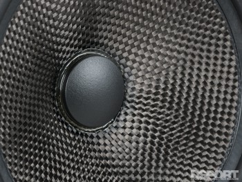 Carbon fiber being use for the dry cone on the OEM Audio+ sound system for FR-S