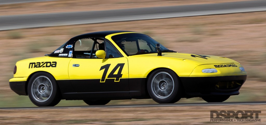 NA Miata on track