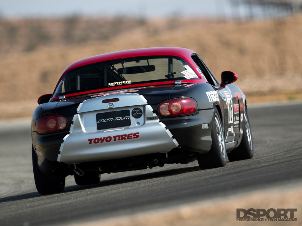 Mazda racecar on track