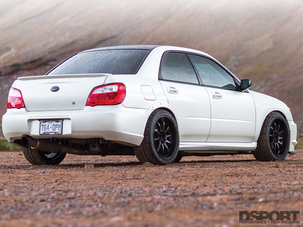 Rear of the 585hp STI