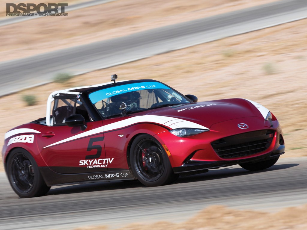 Mazda MX-5 Miata on track