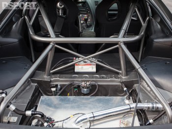 Cage and Fuel cell in the Titan Motorsports Supra