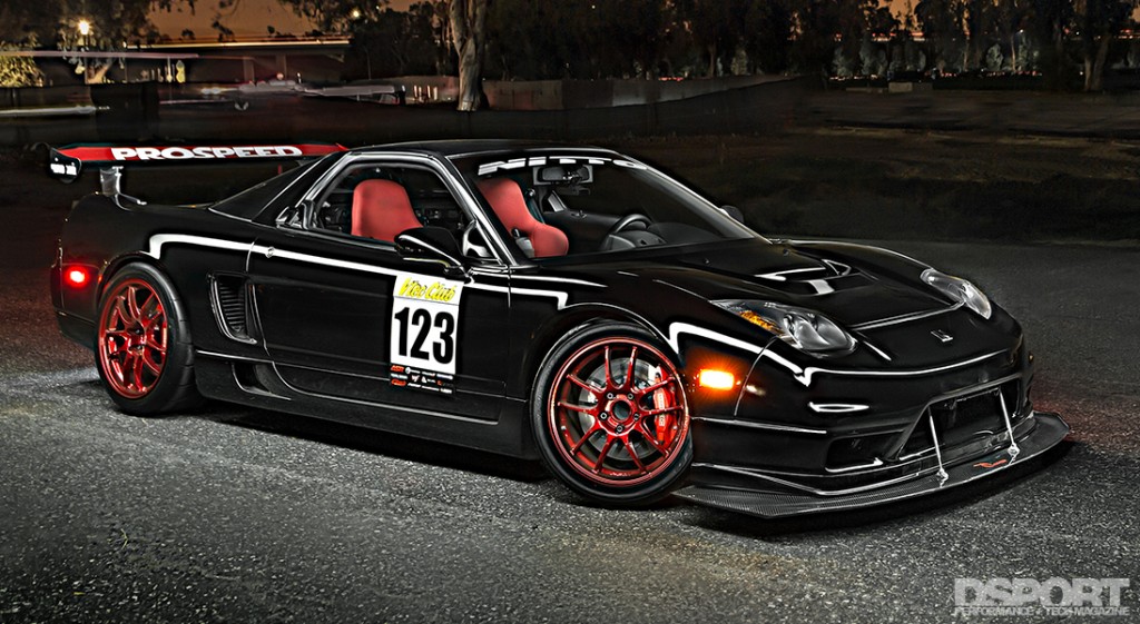 Acura NSX at night