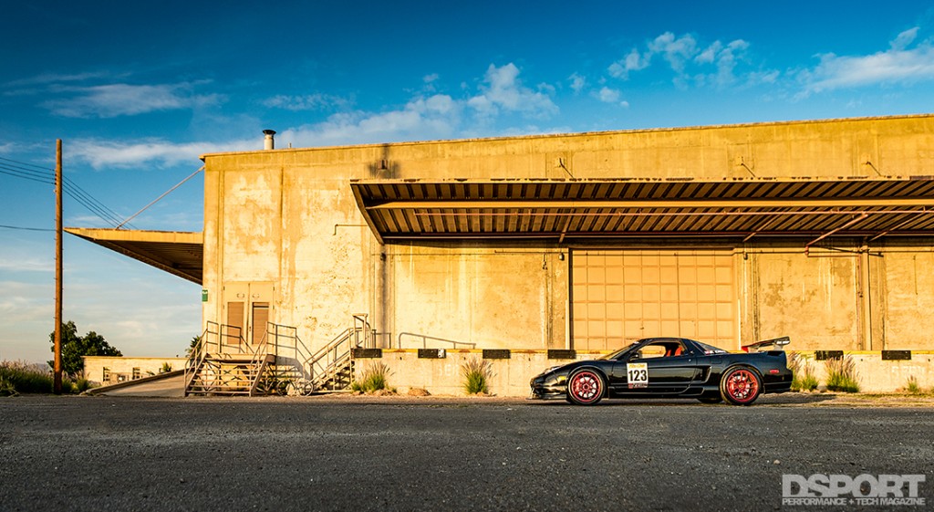 Acura NSX by a building