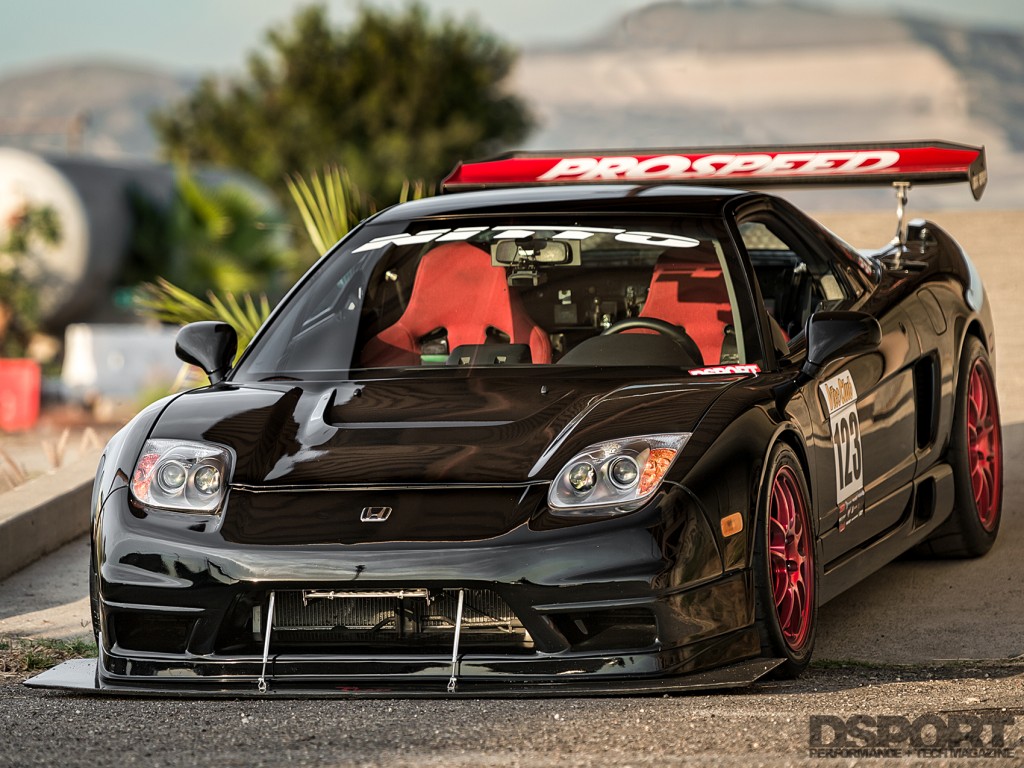 Acura NSX on ramp close up