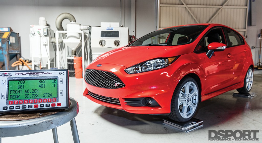 Weighing a stock Ford Fiesta