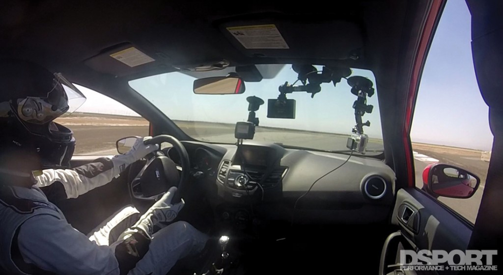 In-car view of Project Fiesta