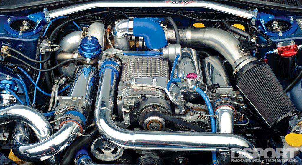 Twin charged Suabru WRX STI turbocharged and supercharged