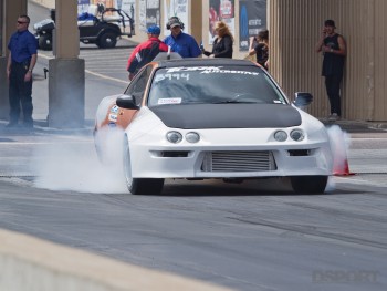 honda civic burnout at bandimere speedway