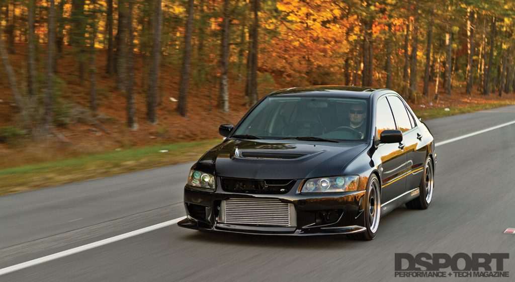 Forced Fed EVO IX driving in NC