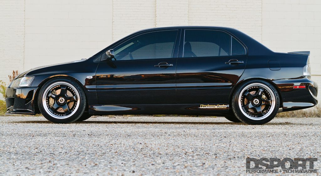 Side profile of the Forced Fed EVO IX