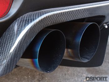 Exhaust for the HKS equipped Subaru STI
