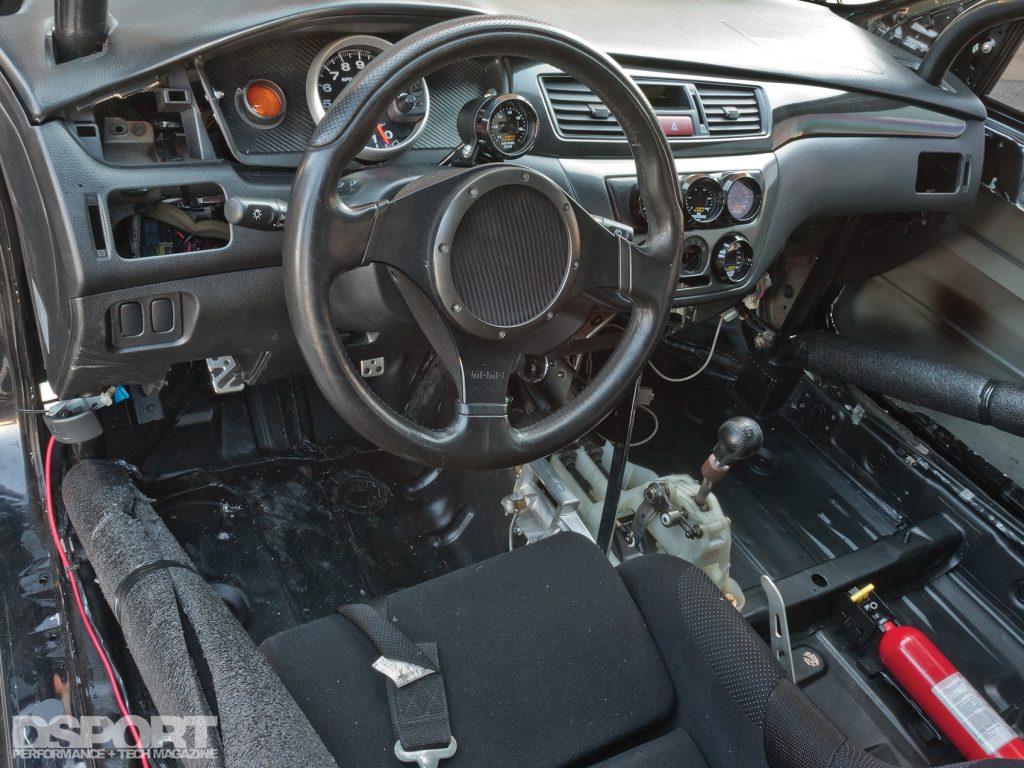 Interior of the 8 second EVO VIII