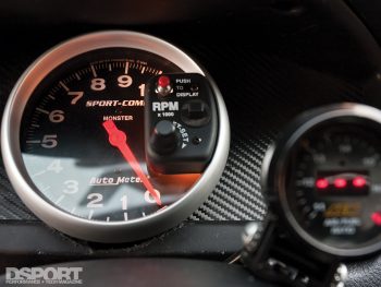 Autometer gauges in the 8 second EVO VIII
