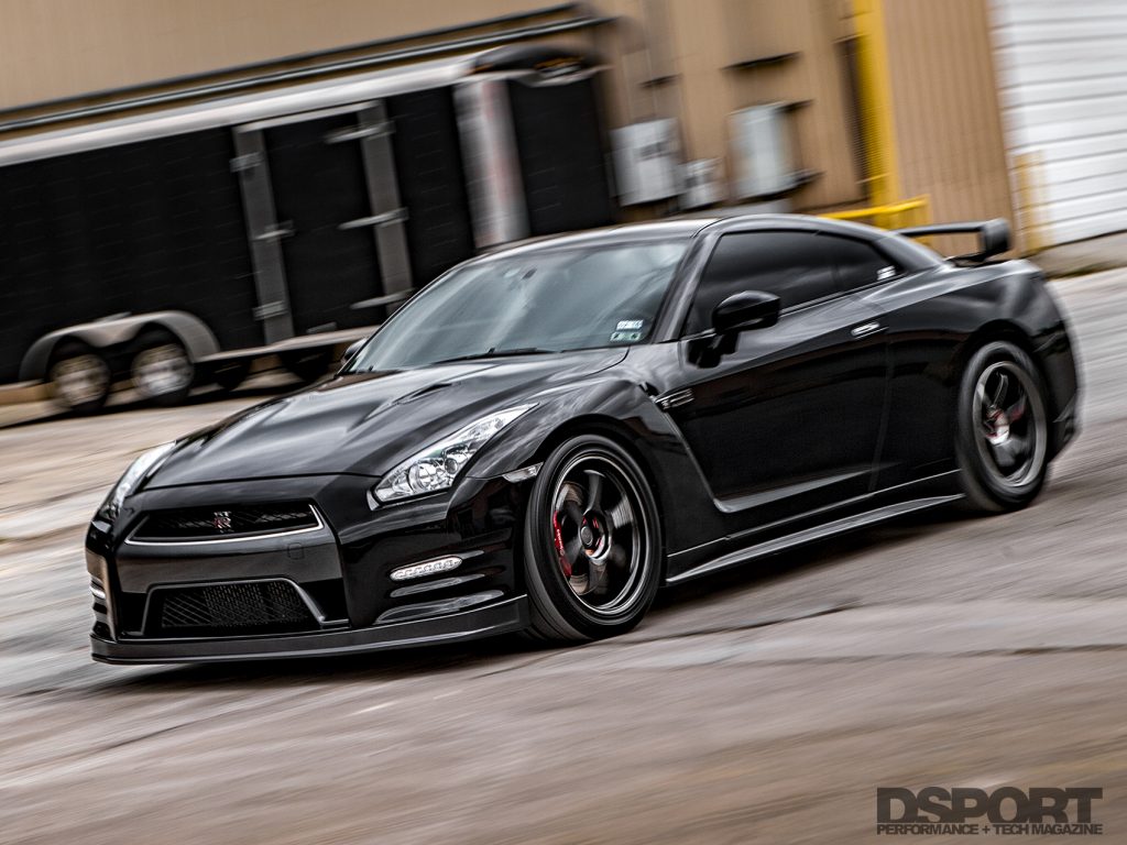 JMS R35 GT-R driving