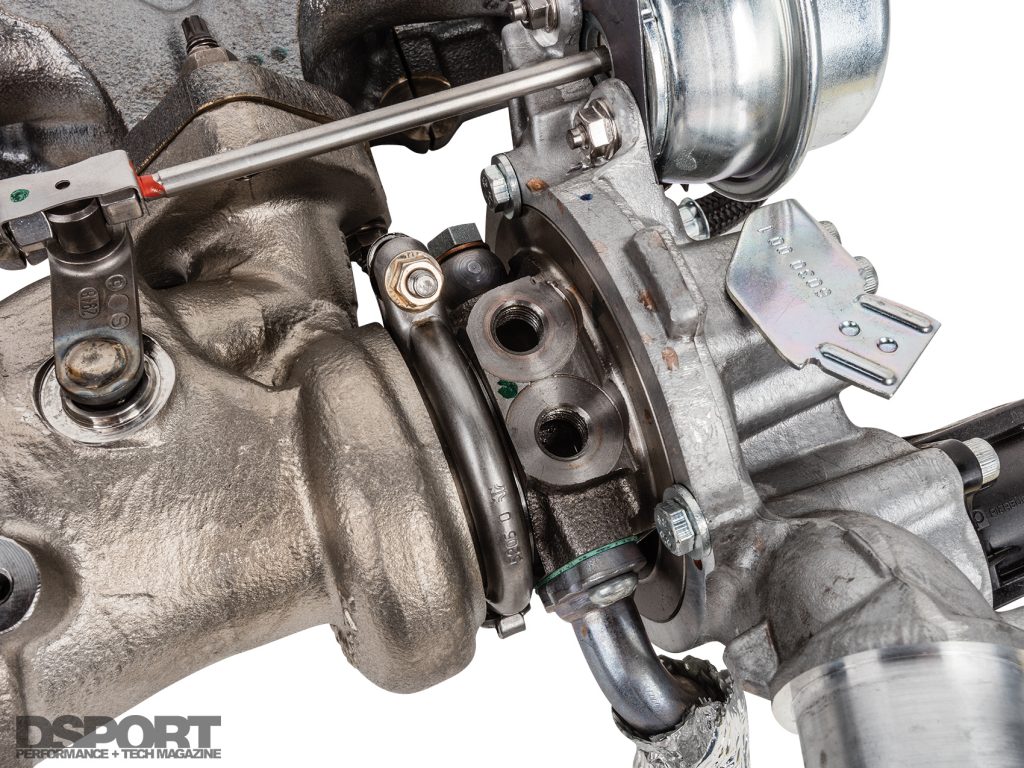 Water cooled turbo features for the ECOBOOST 1.6L