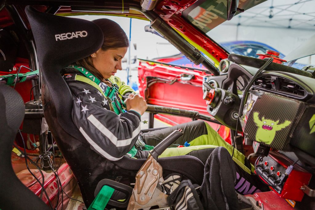 Racing Supercharged Scion FR-S cockpit