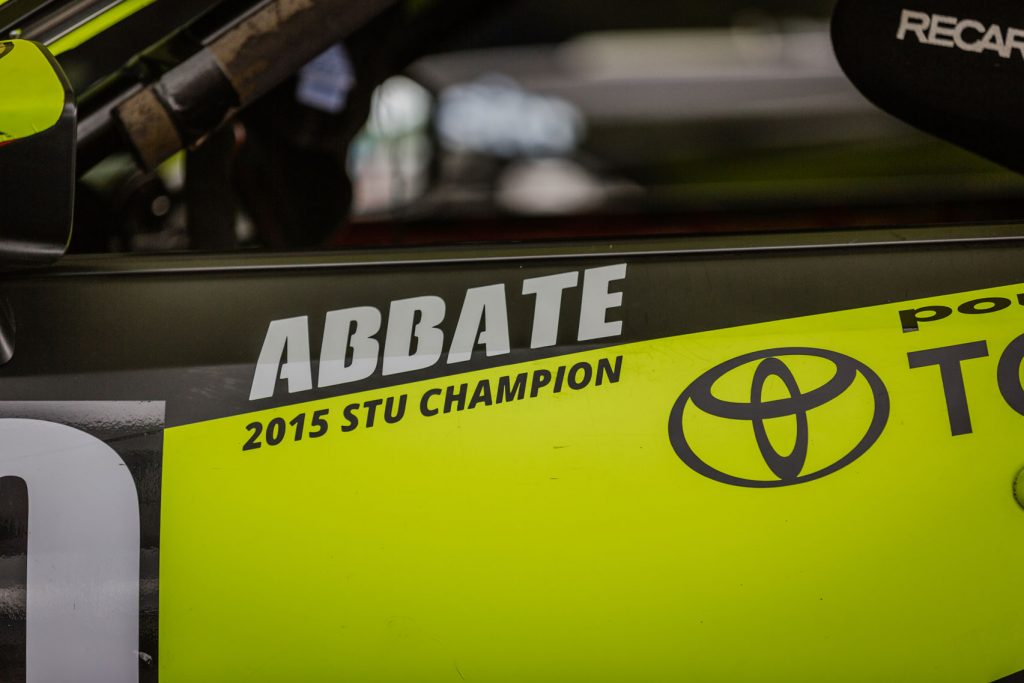 Decal showing 2015 SCCA STU class championship win