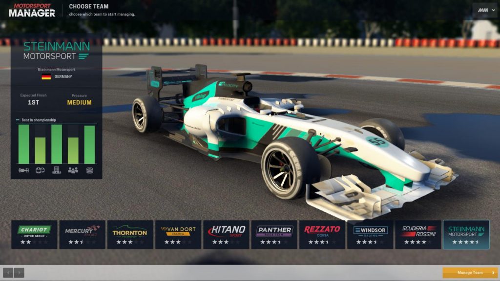 Motorsport Manager car setup