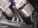 Turbo manifold in the Twin-Turbo 2JZ Lexus GS400 Daily Driver