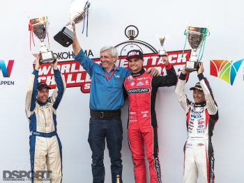 Winning podium at the 2016 World Time Attack Challenge