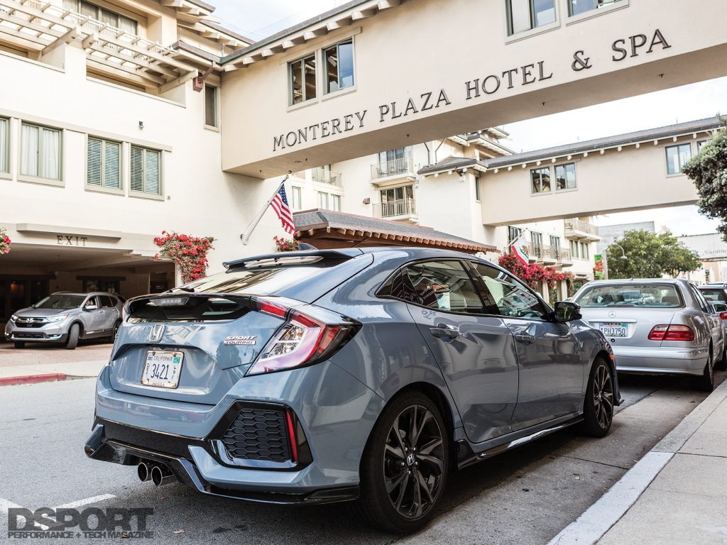 2017 Honda Civic at the hotel