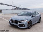 2017 Honda Civic by the bridge
