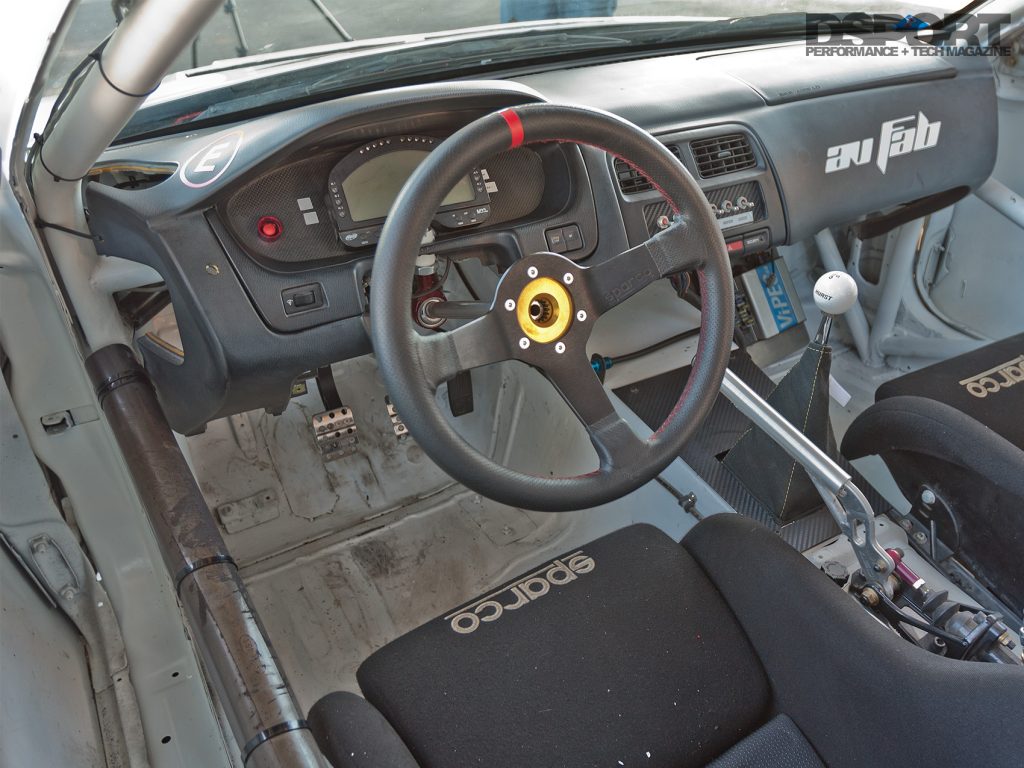 Interior of the Nissan S14 FD drift car