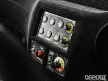 Race buttons switches console in the Gobstopper II from Roger Clark Motorsports