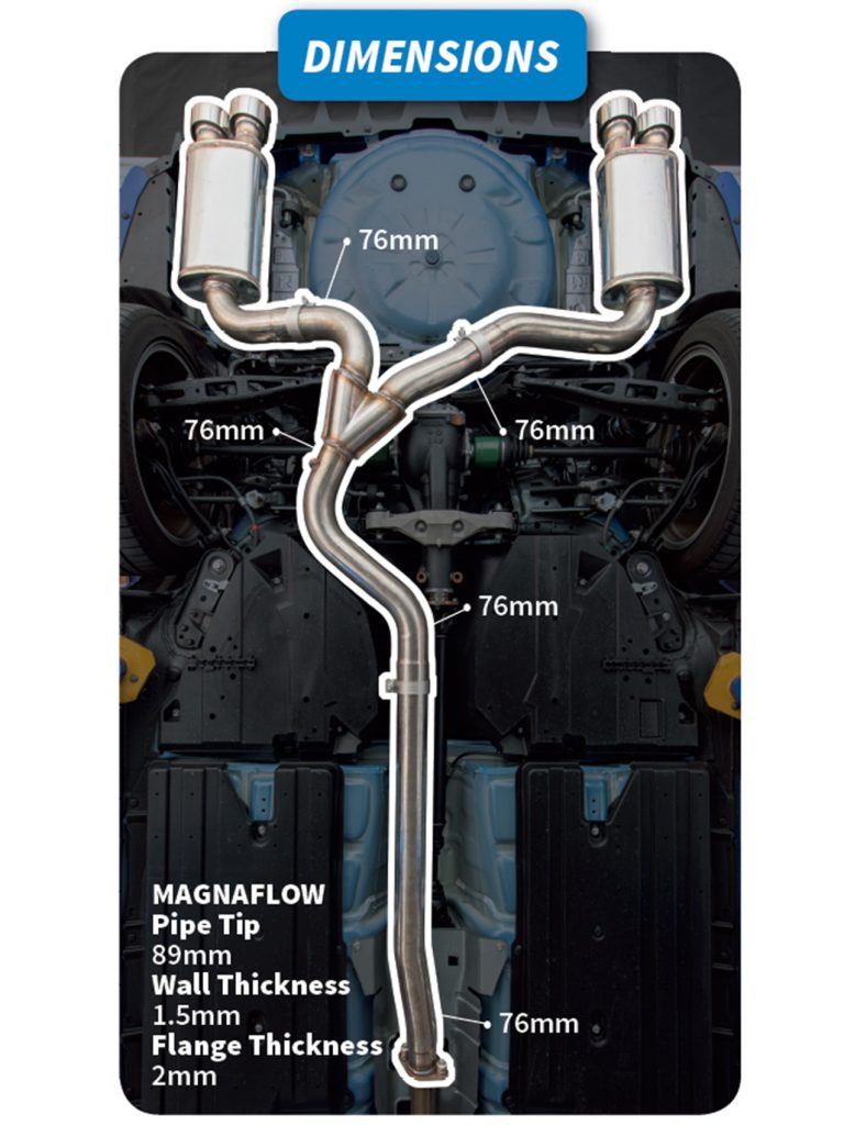 STI Magnaflow Dimensions