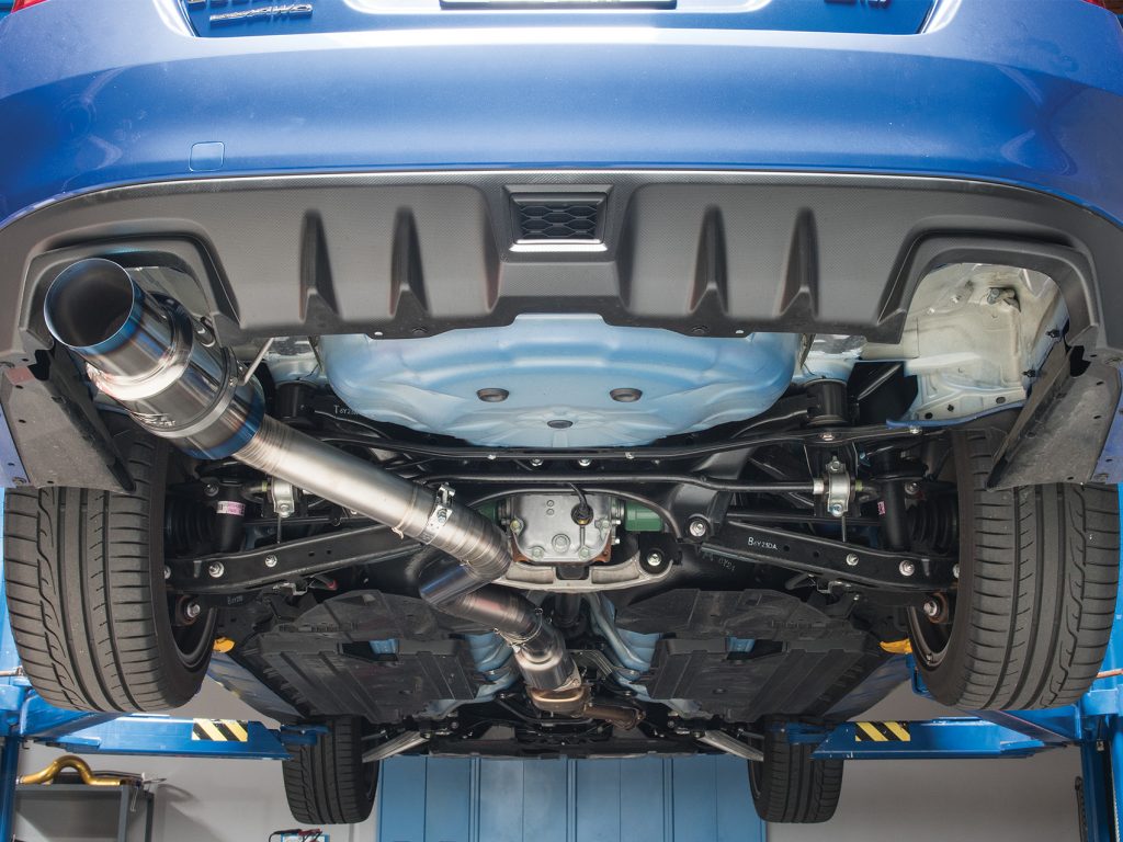 STI Tomei Exhaust Installed