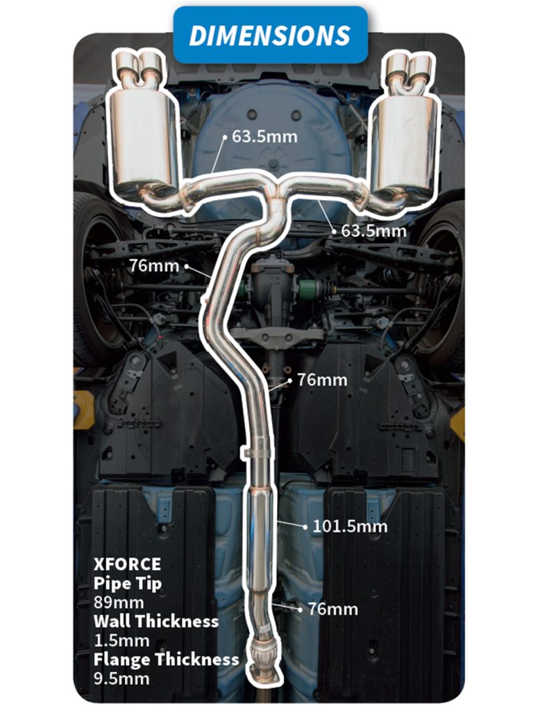 STI XForce Dimensions