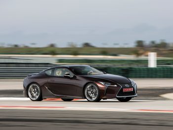 LC500 on track