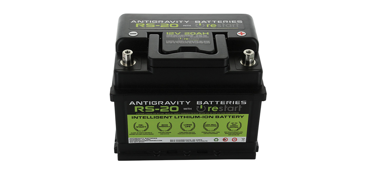 Antigravity Batteries Releases its RS-20 Lithium Car Battery
