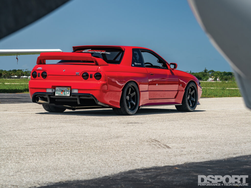 Red R32 rear shot