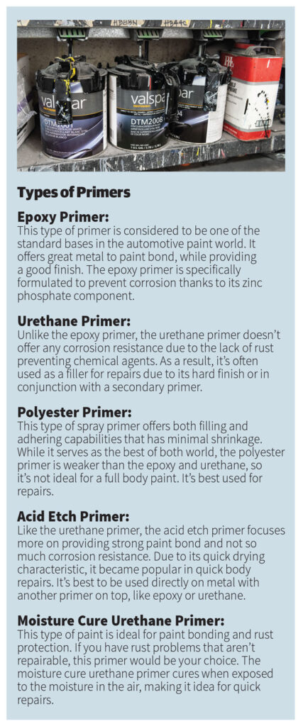 types of primer side bar