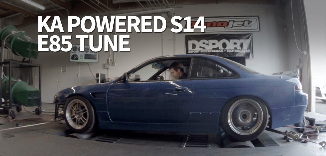 AEM Infinity E85 Tune on the DSPORT KA Powered Nissan S14