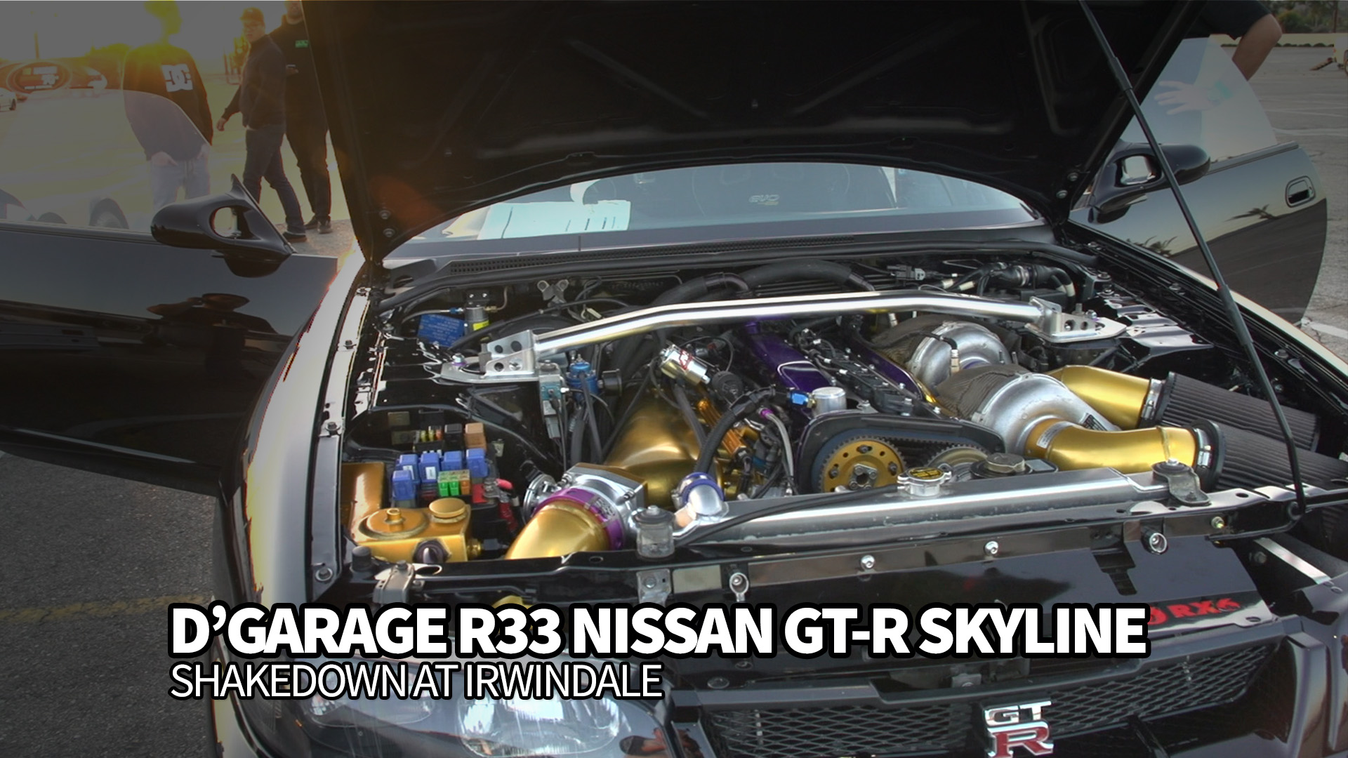 D’Garage R33 Skyline Shakedown at Irwindale Drag Strip